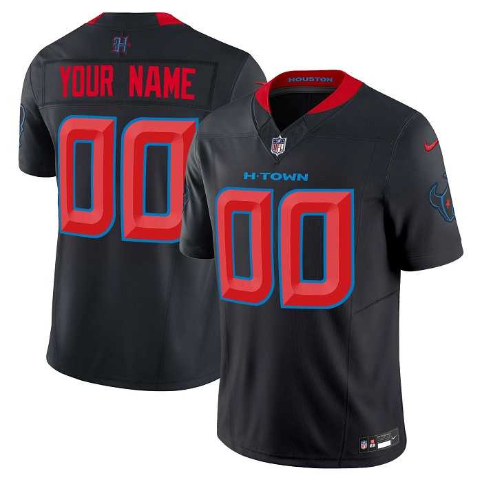 Mens Houston Texans Active Player Custom Navy 2024 2nd Alternate F.U.S.E Vapor Football Stitched Jersey->customized nfl jersey->Custom Jersey